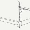 WOODONE 棚柱用ブラケット カケルノ ホワイト(2個入） - 画像 (7)